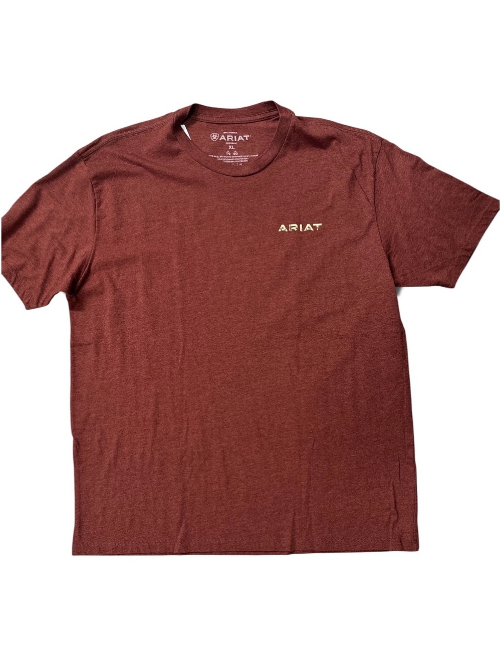 Ariat Men's Brick Red Short Sleeve Logo Tee